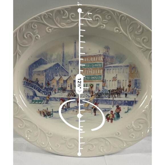 2011 Proctor & Gamble 16" Christmas Dinner Platter, CINCINNATI, OH - Picture 5 of 5